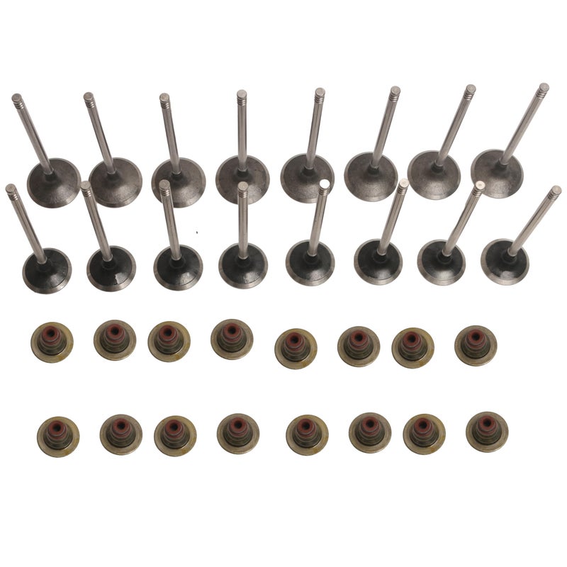 JAVOUKA 32 pcs Engine Intake and Exhaust Valve Kit Fit for Chevy Sonic 18L 20122018 Fit for Chevy Cruze 18L 20112016 OE IV17568 EV17568 VSS68016
