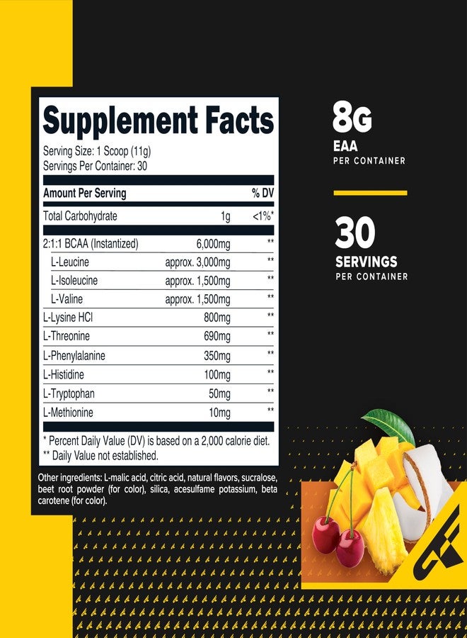 Primaforce EAA Powder (30 Servings, Tropical Punch) - Essential Amino Acids for Pre/Intra Workout and Recovery - Non-GMO and Gluten Free - Image 2