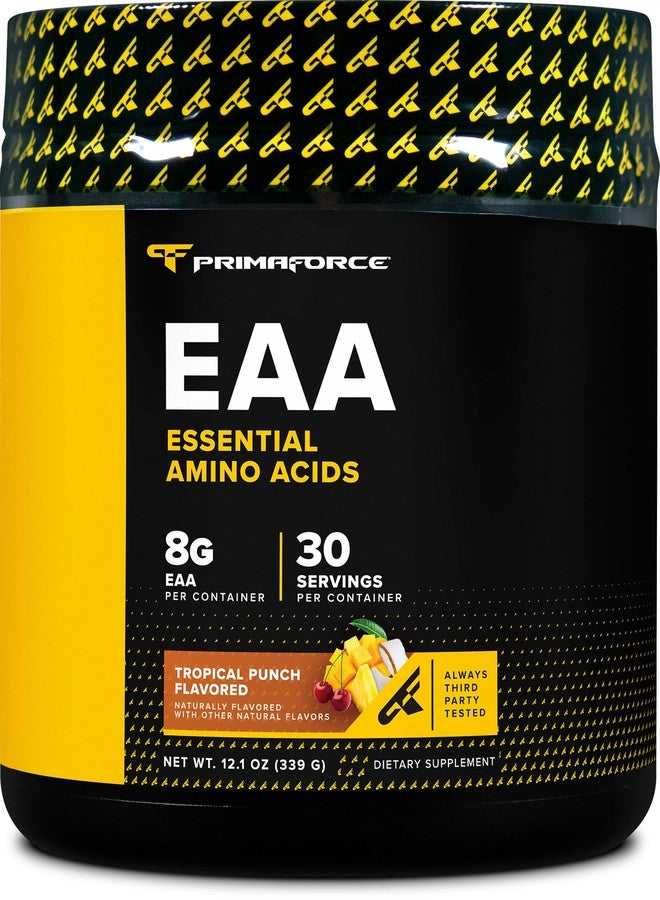 Primaforce EAA Powder (30 Servings, Tropical Punch) - Essential Amino Acids for Pre/Intra Workout and Recovery - Non-GMO and Gluten Free - Image 1