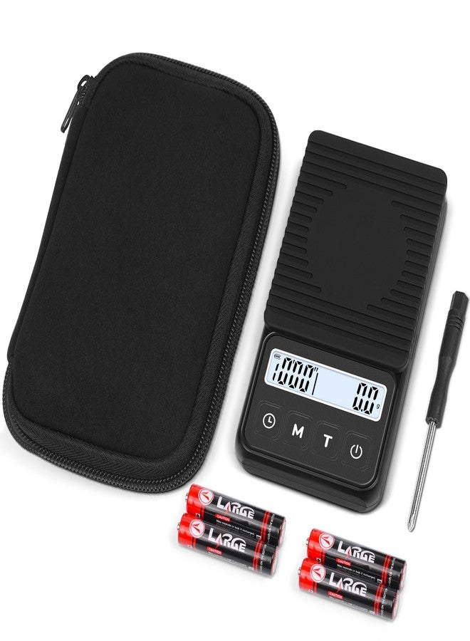 QP Digital Coffee Scale with Timer, Mini Scale, 1kg/0.1g High Accuracy Portable Espresso Scale, IP68 Waterproof Gram Scale for Coffee, 3 Modes Digital Pocket Scale, g/oz/ml, LCD Display, Auto Off - Image 1