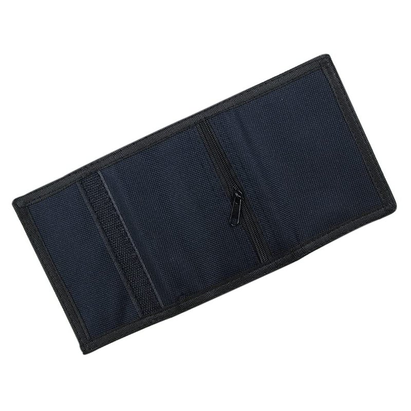 NEICY RFID Blocking Canvas Wallet for Men and Women - Camo Trifold Outdoor Sports Wallets with Magic Sticker for Teen Kids (Black) - Image 4