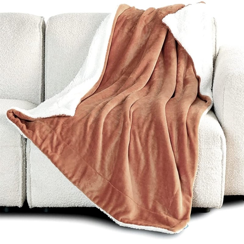 BRANDONN New Born Baby Blankets All Season Fluffy 2 Layered Ac Wrapping Sheet Flannel And Sherpa Blanket For Baby Boys And Baby Girls, Toddlers 130 Cm X 105 Cm, (3-24 Months)…, Lightweight - Image 2