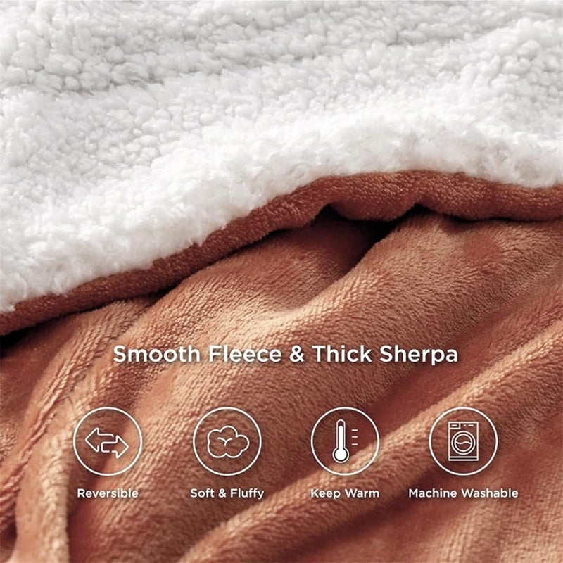 BRANDONN New Born Baby Blankets All Season Fluffy 2 Layered Ac Wrapping Sheet Flannel And Sherpa Blanket For Baby Boys And Baby Girls, Toddlers 130 Cm X 105 Cm, (3-24 Months)…, Lightweight - Image 4
