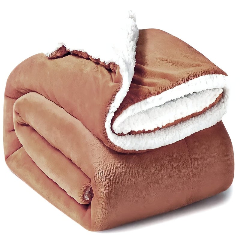 BRANDONN New Born Baby Blankets All Season Fluffy 2 Layered Ac Wrapping Sheet Flannel And Sherpa Blanket For Baby Boys And Baby Girls, Toddlers 130 Cm X 105 Cm, (3-24 Months)…, Lightweight - Image 1