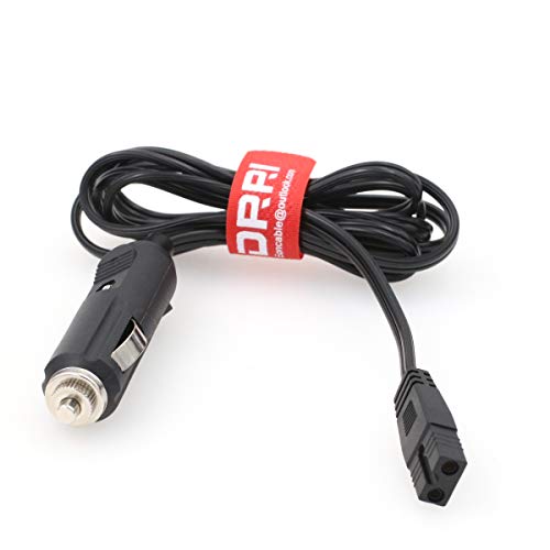 DRRI ثلاجة صغيرة DRRI 12V DC كابل طاقة 2 دبوس لمبرد موبكول، صندوق تبريد السيارة، ثلاجة السيارة (3M) - Image 1