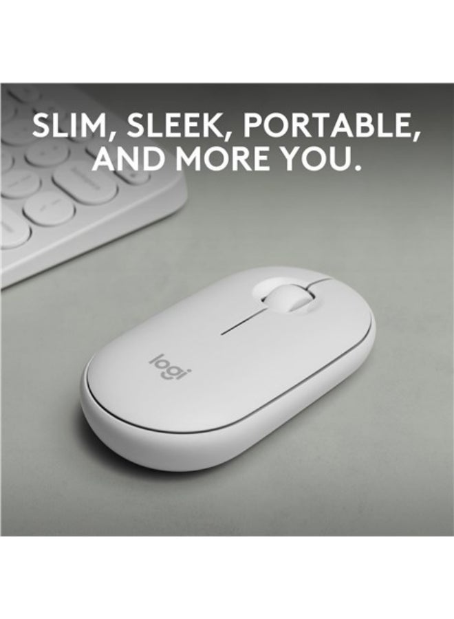 Logitech Pebble 2 M350s Wireless Mouse Bluetooth Wireless Up to 4000 DPI White White - Image 1