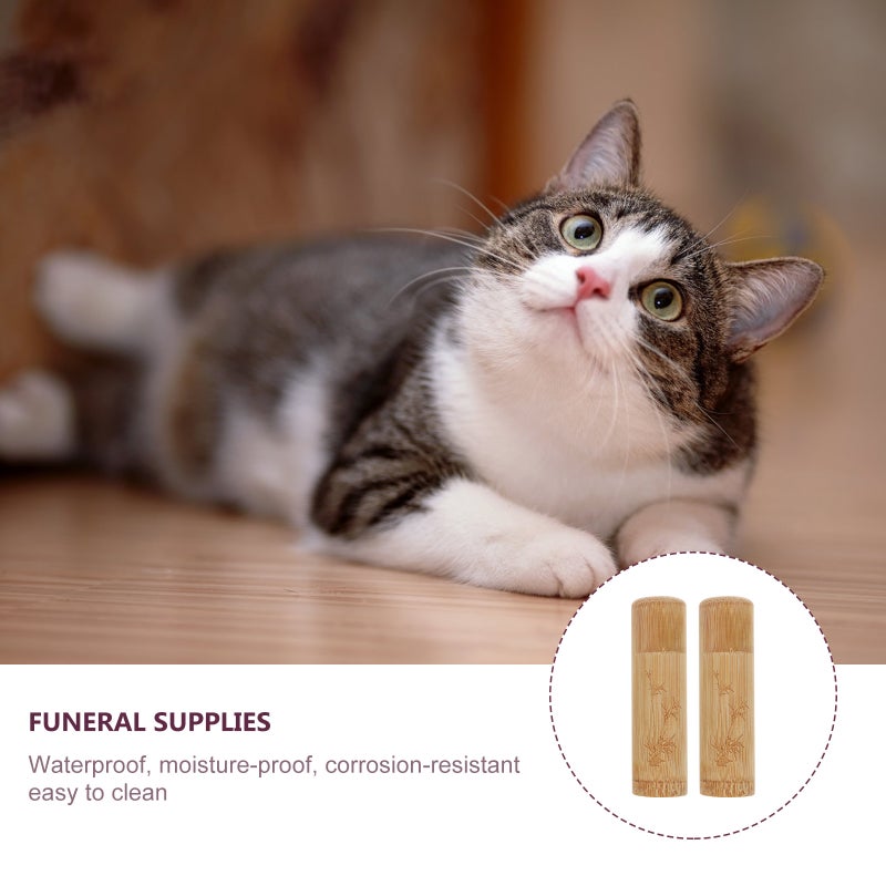 2pcs Pet Funerary Bone Ash Containers Cinerary Urn Mini Pet Ash - Image 5