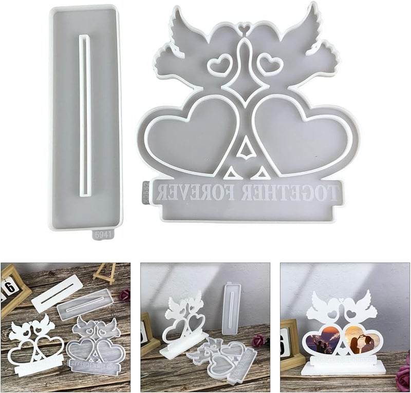 Creative Silicone Molds For Resin Picture Frames Heart Bird Crafting Decor - Image 3