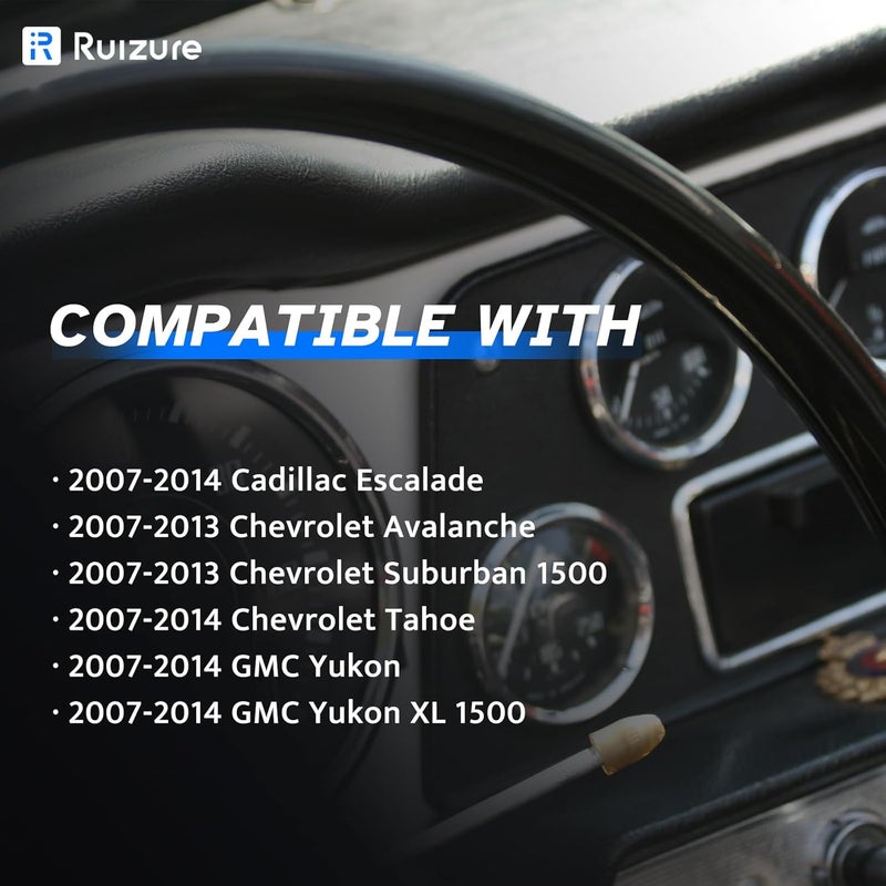 Ruizure مستشعر سرعة عجلات ABS أمامي خلفي يسار يمين مناسب لسيارات GMC Yukon XL 1500، شيفي تاهو سوبربان أفالانش، كاديلاك إسكاليد 2007 2008 2009 2010 2011 2012 2013 2014، للسائق والراكب، 4 قطع - Image 2