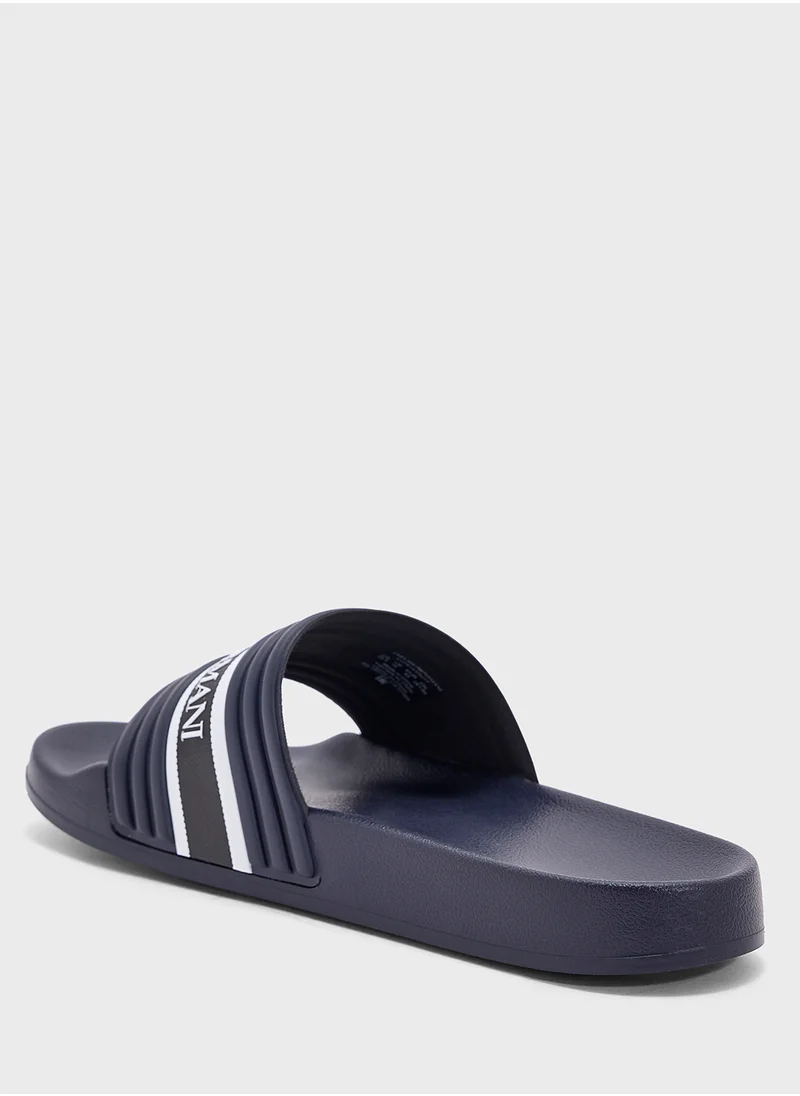 امبوريو ارماني Logo Beach Flip Flops