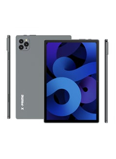 X - Prime 10.1" HD Display Android Slim Smart Tablet PC with Keyboard Mouse and Keychain Light 8GB+256GB Dual SIM 5G Network WiFi Tablet Dual Camera Google Meet and Zoom Supported grey  - Image 1