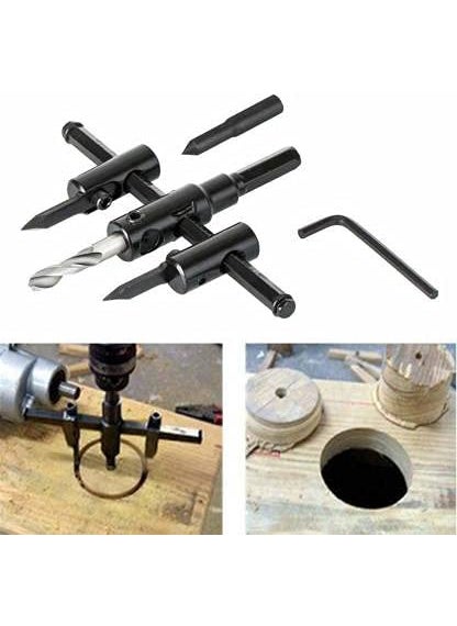 GLAMAXY GLAMAXY 30mm120mm Adjustable Circle Cutter Metal Wood Circle Hole Saw Drill Bit Cutter  - Image 3