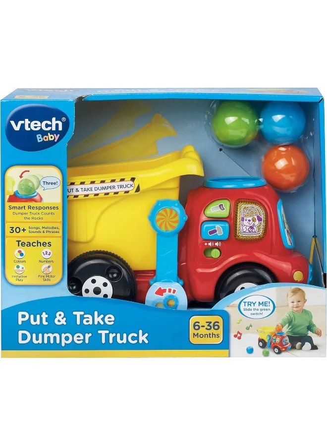 vtech Put And Take Dumper Truck, Sand Color Sensory, Multicolor