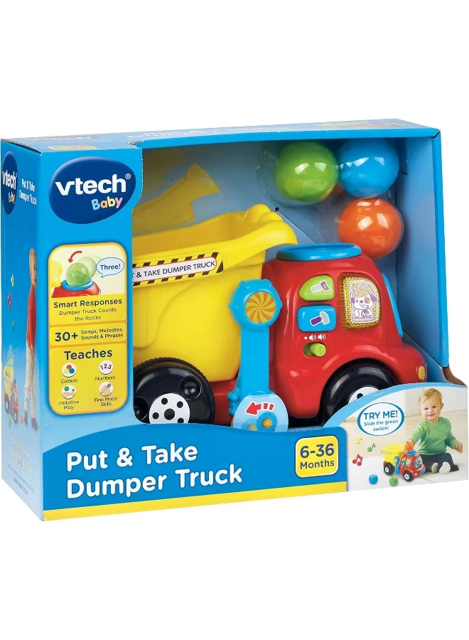 vtech Put And Take Dumper Truck, Sand Color Sensory, Multicolor