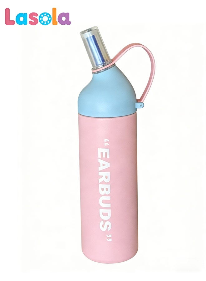 Lasola Water Bottle,Vacuum Insulated Water Bottle,Stainless Steel Vacuum Insulated Tumbler with Lid,Straw and handle for Water, Iced Tea or Coffee, Smoothie and More, Hot Cold Liquids Sports Bottle,800ml,Leak Proof, Pink - Image 1