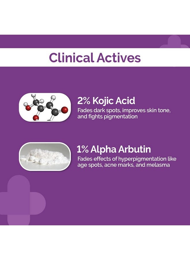 ذا ديرما كو مصل الوجه بحمض الكوجيك 2% مع 1% ألفا أربوتين ونياسيناميد 1 للبقع الداكنة والتصبغ 1 مصل الوجه المضاد للتصبغ لجميع أنواع البشرة - 30 مل - Image 2