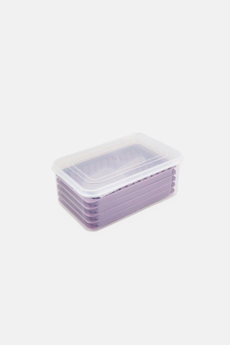 Alta 6-In-1 Mini Bubble Ice Tray Set With Storage Container An Scoop, Purple - Image 1