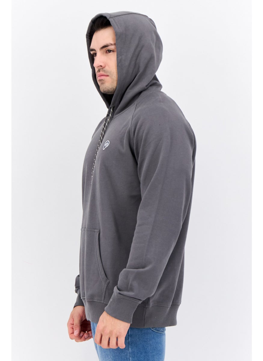 Penfield - Men Hooded Embroidered Logo Long Sleeves Hoodies, Grey - Image 1