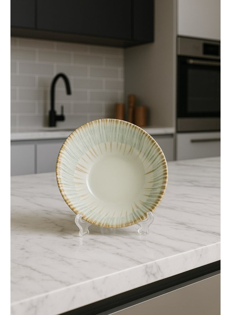 أوزو طقم صحون فاخر  بورسلان تركي  مكون من 36 قطعه مناسب ل 6 اشخاص - Image 3