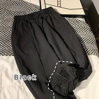 Warm Sherpa Lined Casual Trousers black lamb fleece - pzsku/ZF47DAD5B7980172F9AF4Z/45/1746226142/5cb626ee-74ae-48ca-901a-d29bad3187cb