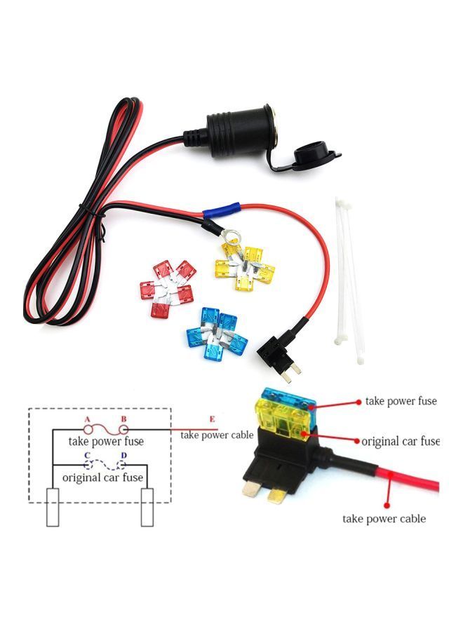 NIBEMINENT Lighter Socket And Fuse Tap Holder Lead With Set - Image 4