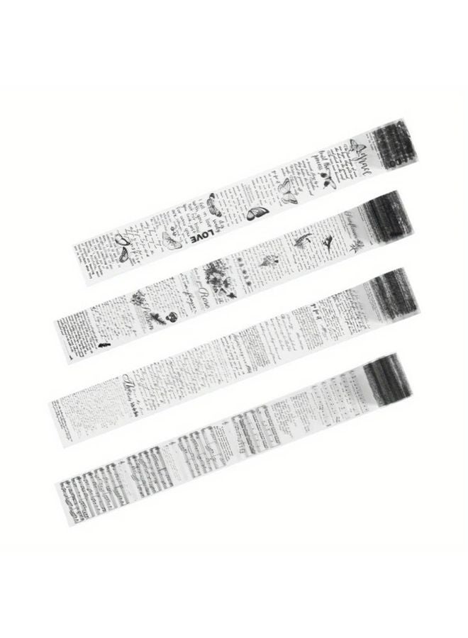 Vintage Washi Tape Set 4 Rolls 39ft PR1002 Masking Tape For DIY Craft Scrapbooking - Image 1