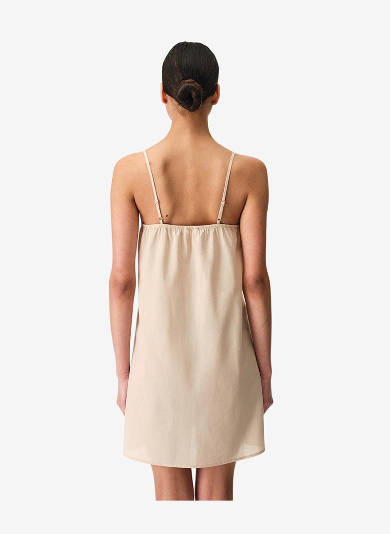 Penti Women Belle Sleeveless Beige Night Dress - Image 3