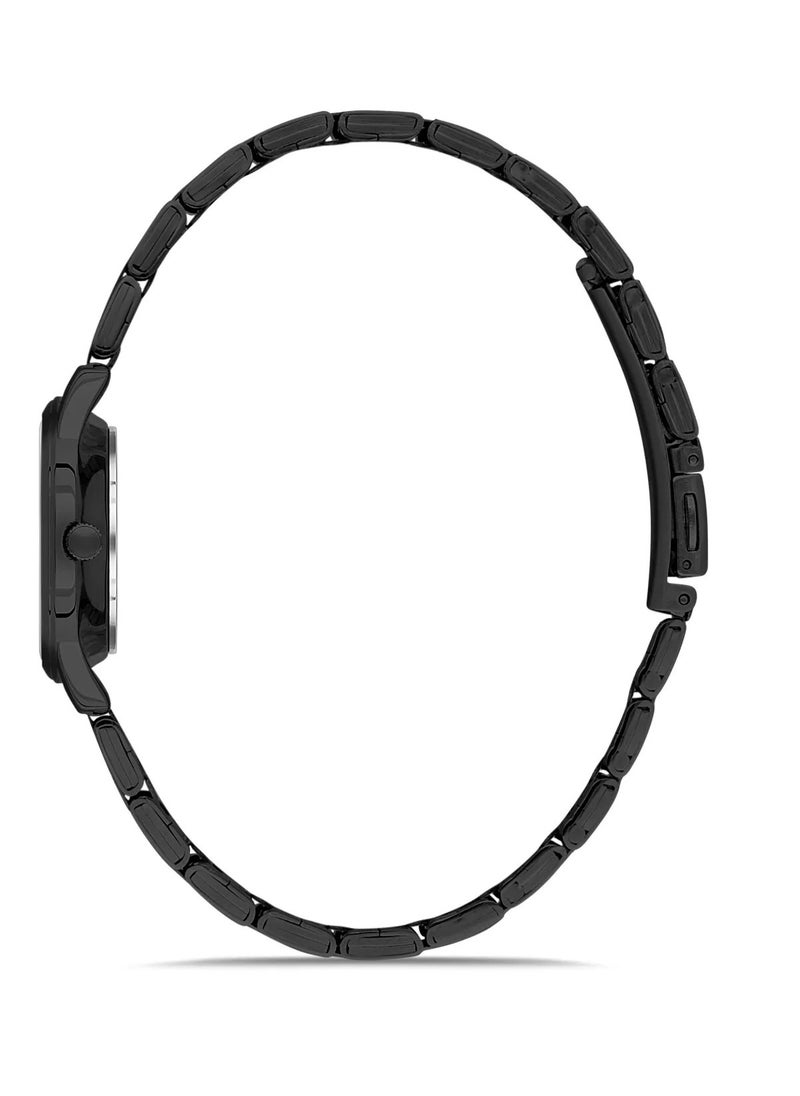 OMAX - Omax Women's Luxury Wrist Watch, Watches for Women, Stainless Watches, Stainless Band, Black Round Dial, Waterproof Watch, 1 Year Warranty - Image 1