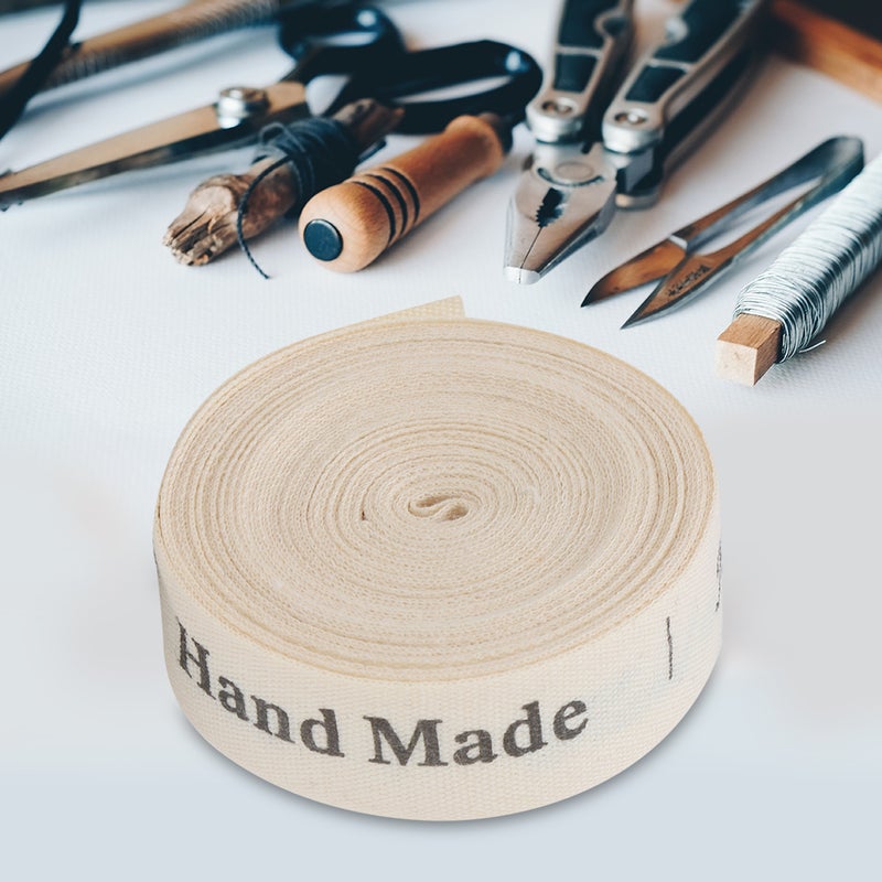 Natural Cotton Hand Made Fonts Ribbon 1.5cm for Gift Packaging

(#1) - Image 2