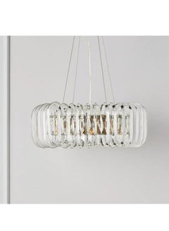BTM Luxury Oval Crystal Chandelier – Modern Hanging Pendant Light – 110cm Wide for Living Rooms & Halls – 220V  - Image 1