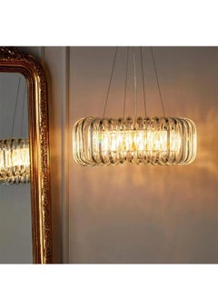 BTM Luxury Oval Crystal Chandelier – Modern Hanging Pendant Light – 110cm Wide for Living Rooms & Halls – 220V  - Image 2