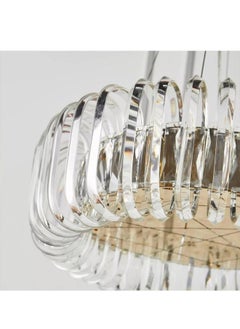 BTM Luxury Oval Crystal Chandelier – Modern Hanging Pendant Light – 110cm Wide for Living Rooms & Halls – 220V  - Image 3