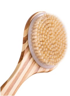Moroccan Oil Bath Brush Made With Natural Material and With Long Handle To Reach and Clean Areas Difficult To Reach By Hands  - Image 2