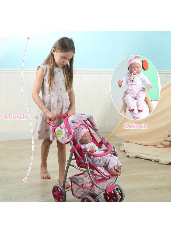 Kaydora Reborn Baby Dolls Girl - 22 Inch Soft Cloth Body Newborn Girl Doll, Realistic Sleeping Baby Doll That Look Real for Kids Age 3+ - Image 5