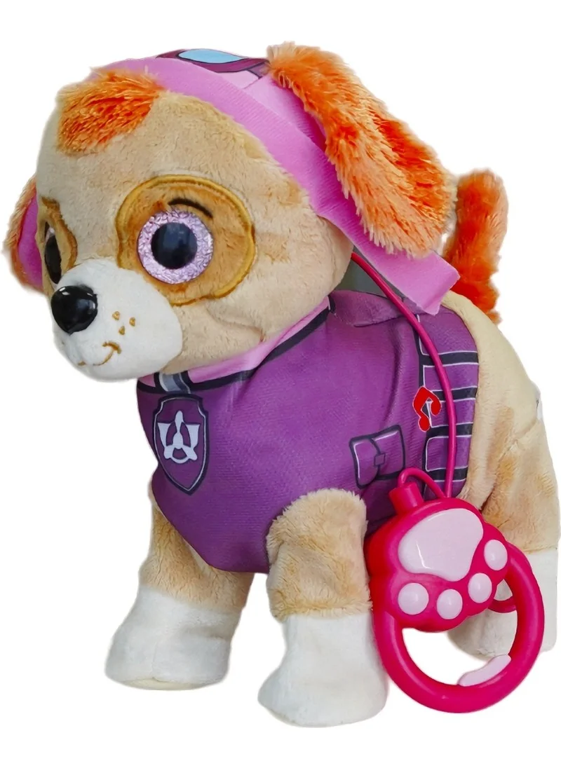 Mj Toys Paw Patrol Dog Walking, Barking Musical Leash Controlled Plush Toy