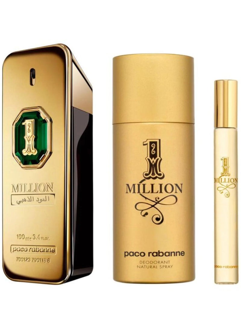 paco rabanne 1 Million Golden Oud Parfum Intense 100ML Set  - Image 1
