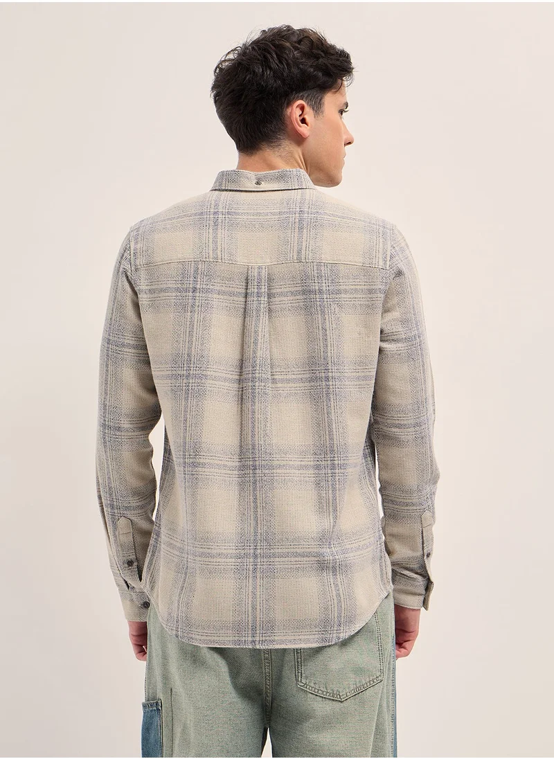 ذا بير هاوس Cotton Shirt for Men | Slim Fit, Long Sleeve, Casual or Formal Button-Down | Soft, Breathable Fabric for Work, Everyday, & All-Season Wear in Stylish