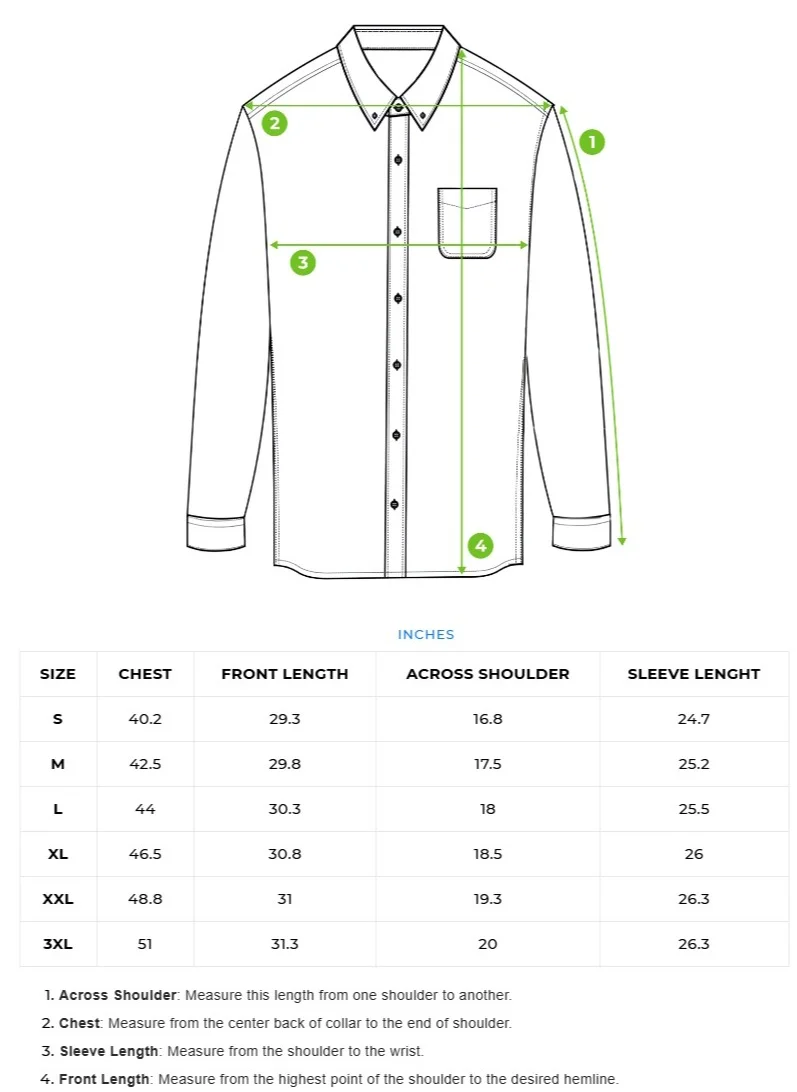 ذا بير هاوس Cotton Shirt for Men | Slim Fit, Long Sleeve, Casual or Formal Button-Down | Soft, Breathable Fabric for Work, Everyday, & All-Season Wear in Stylish