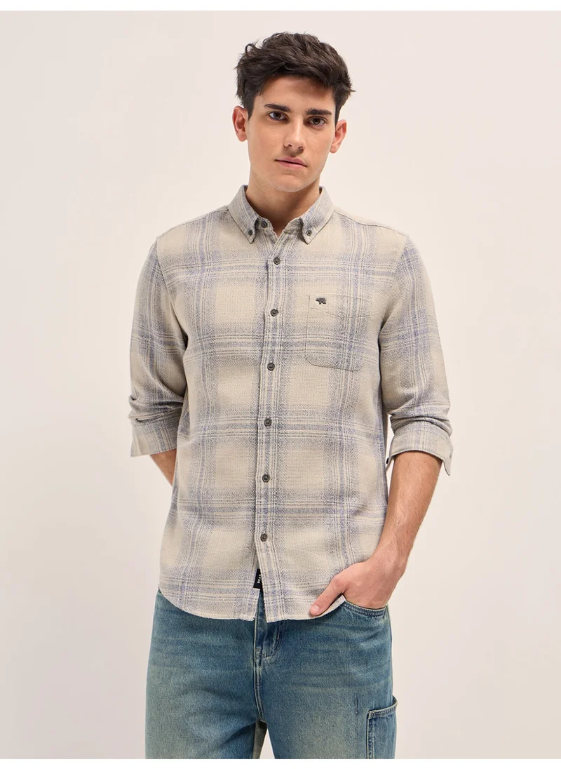 ذا بير هاوس Cotton Shirt for Men | Slim Fit, Long Sleeve, Casual or Formal Button-Down | Soft, Breathable Fabric for Work, Everyday, & All-Season Wear in Stylish
