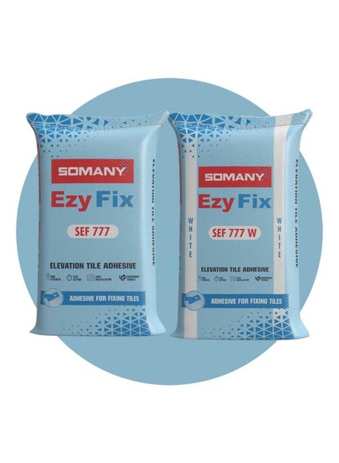 SOMANY SEF 777 / 777 White Elevation Tile Adhesive – High-Performance, Waterproof & Polymer-Modified Cementitious Adhesive for Vitrified Tiles, Granite & Natural Stone - Image 1