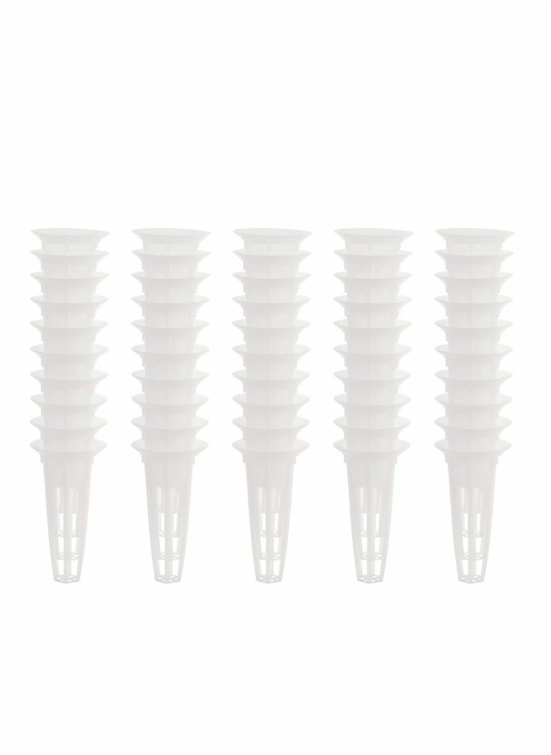 KASTWAVE Grow Baskets for Hydroponic Growing System, Seed Pod Basket Made of Durable Plastic, Plant Growing Containers for Hydroponics, Lightweight Economy Plant Baskets 50Pcs  - Image 3