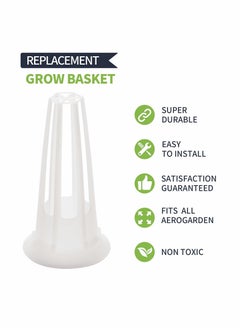 KASTWAVE Grow Baskets for Hydroponic Growing System, Seed Pod Basket Made of Durable Plastic, Plant Growing Containers for Hydroponics, Lightweight Economy Plant Baskets 50Pcs  - Image 5