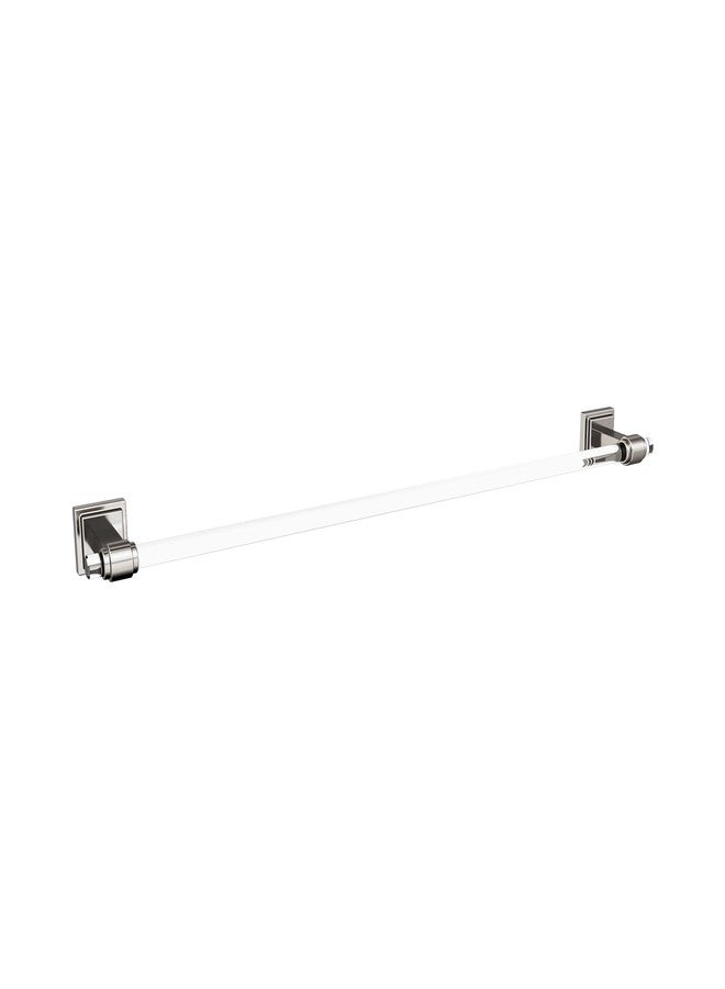 أميروك حامل مناشف Amerock BH36064CG10 | نيكل شفاف/مصقول | رف مناشف بطول 24 بوصة (610 مم) | Glacio | حامل مناشف للحمام | أدوات الحمام | إكسسوارات الحمام - Image 1