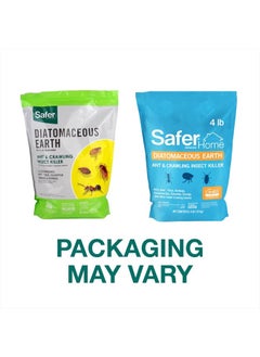 Safer BRAND الصفحة الرئيسية SH51703 OMRI - مبيد تربة الدياتومي - مبيد النمل والصراصير والبق والبراغيث والأسماك الفضية والأذن والحشرات الزاحفة  - Image 2