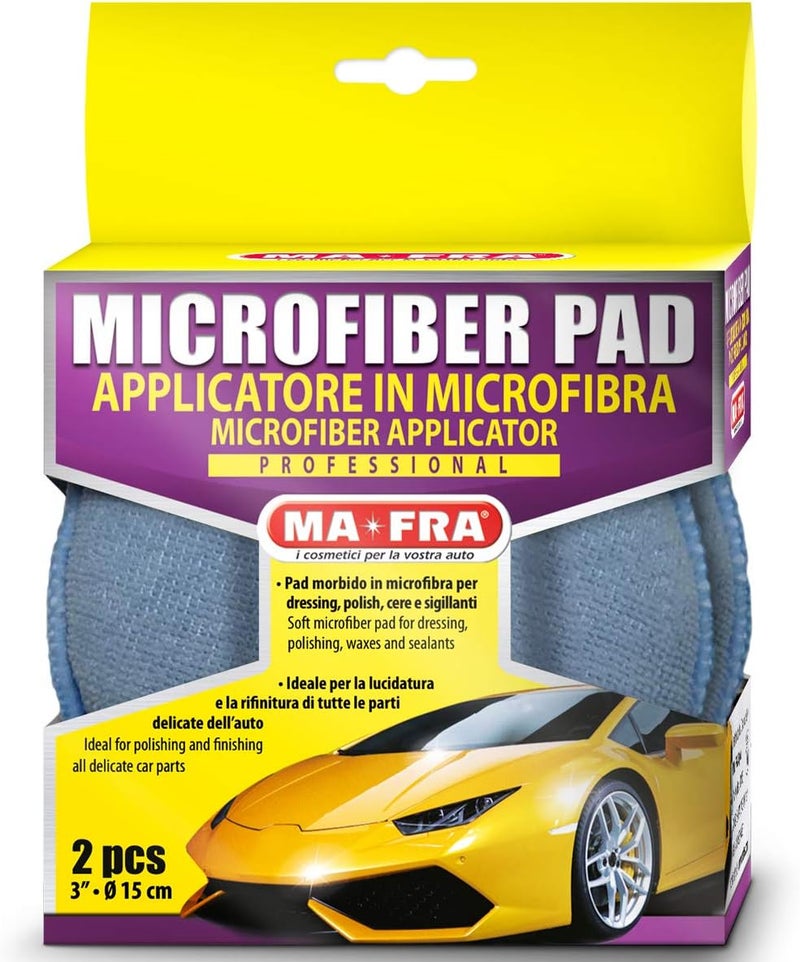 2 Pcs Microfiber Applicator for Polishing, Candle and Insulation Application, Perfect for Polishing and Finishing All Thin Surfaces of the Car Safe Application for Any Item Uniform and Gentle Trendy natural assorted colors