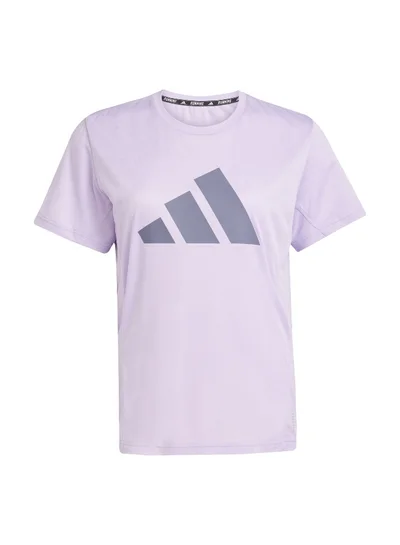 adidas Adidas Run It Tee W Purple Running T-Shirts For Women