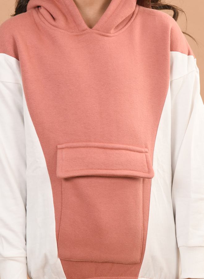 LILPICKS Color Block Flap Pocket Hoodie by Styli  - Image 4
