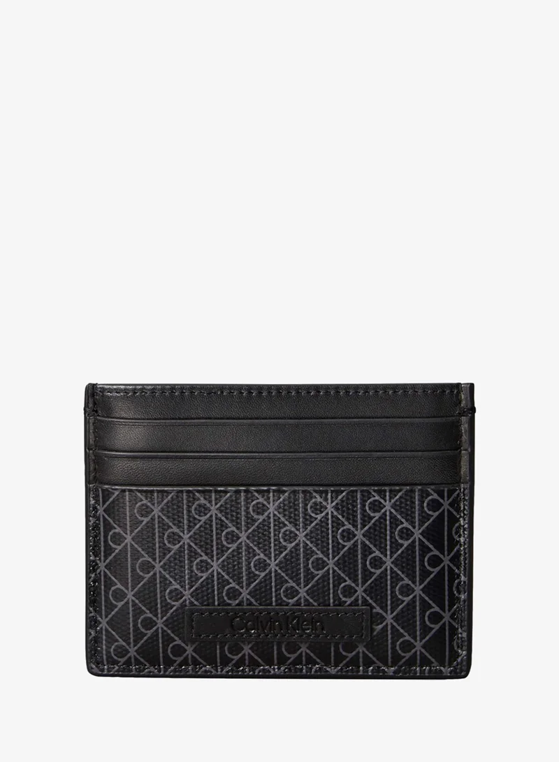 CALVIN KLEIN Coated Emblem Print Card Holder
