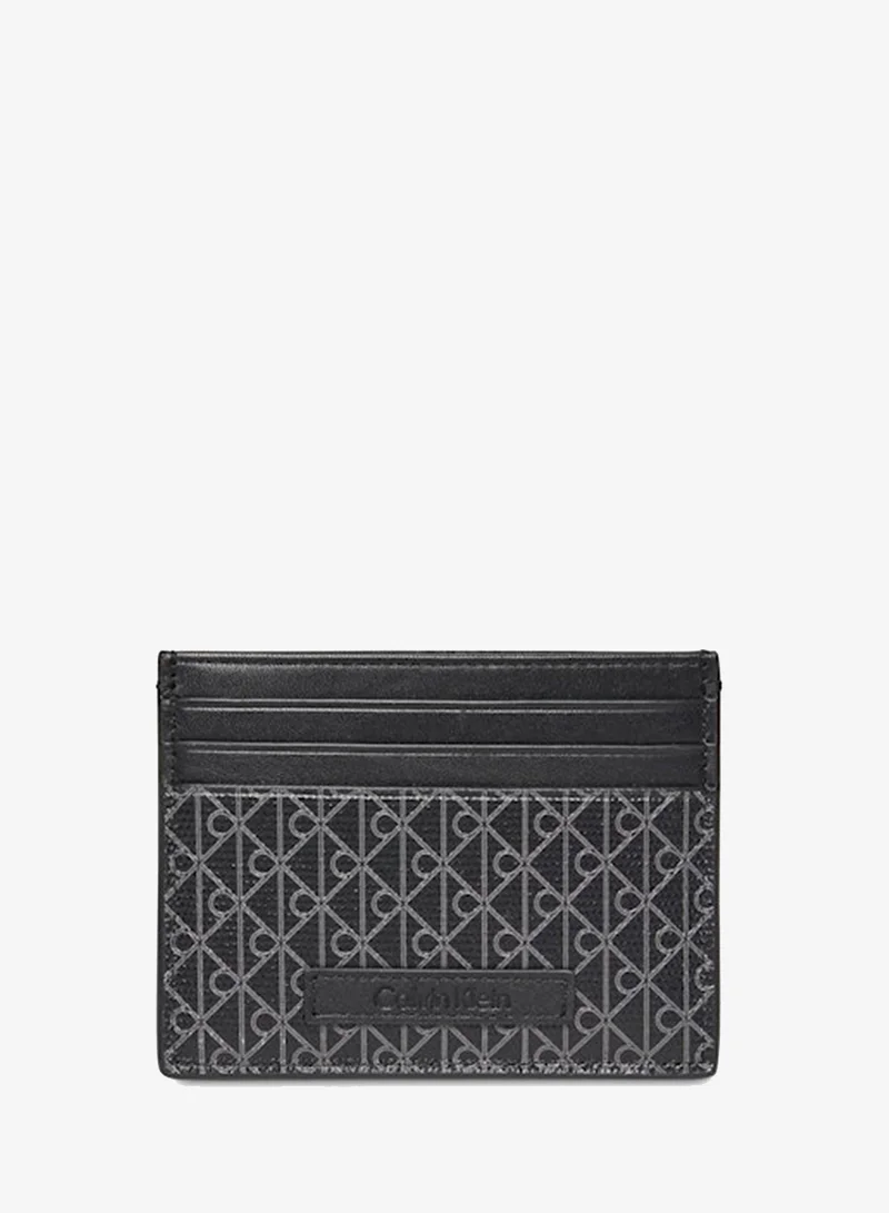 Calvin Klein black Coated Emblem Print Card Holder for Men | Best Price UAE