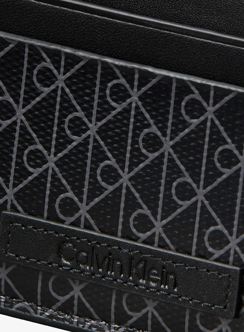 Calvin Klein black Coated Emblem Print Card Holder for Men | Best Price UAE